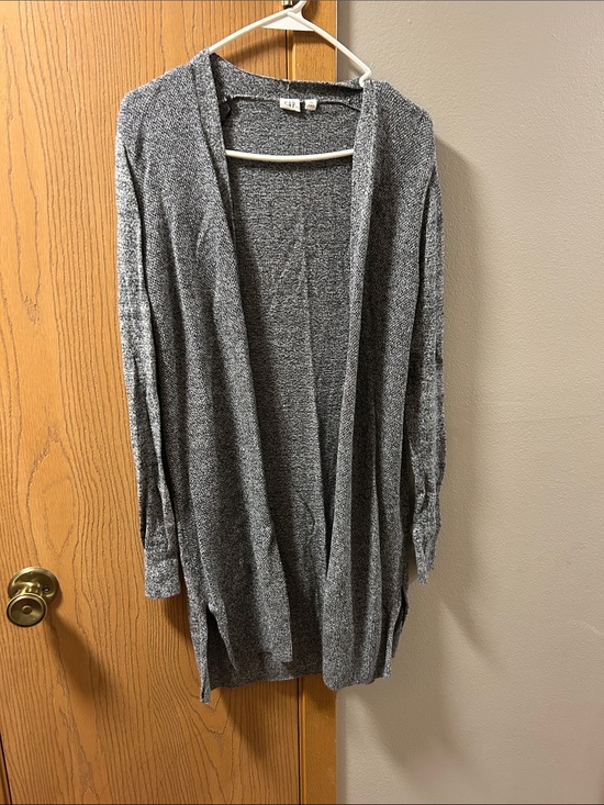 GAP Sweaters - GAP Heather Gray Open-Front Long Cardigan